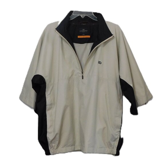 Dockers Golf Men's 1/4 Zip Short Sleeve Stain Resistant Windbreaker Jacket - Picture 2 of 7